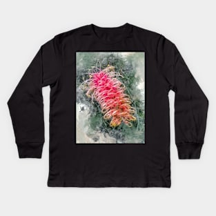 Exotic Flowers Australia - Australian Grevillea Flower Kids Long Sleeve T-Shirt